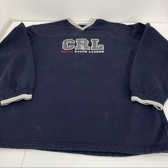 Vtg Chaps Ralph Lauren V neck sweatshirt - Picture 2 of 6